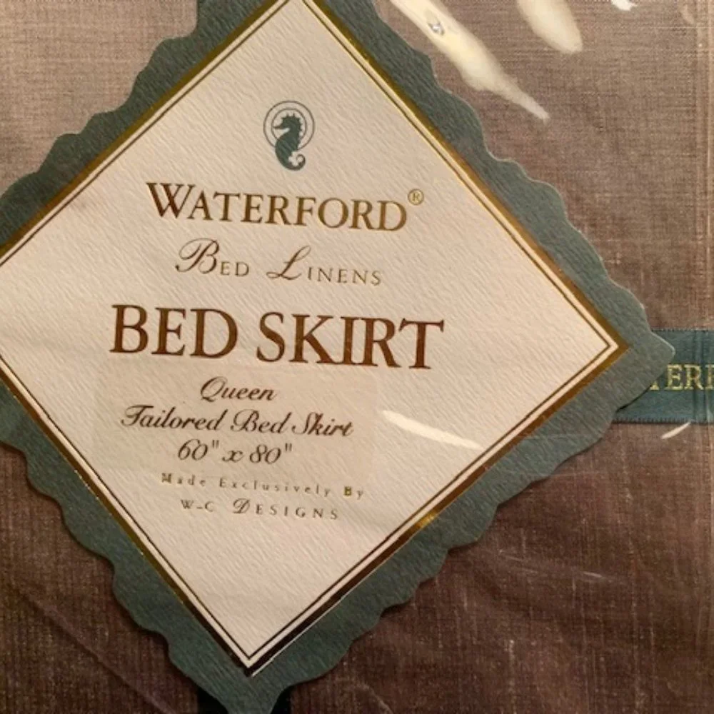 2 X HOST PICK!!! Waterford Tailored Silk Bed Skirt NWOT